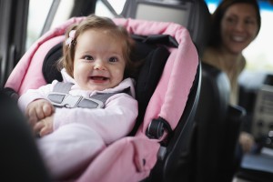 Baby in rear-facing Car Seat
