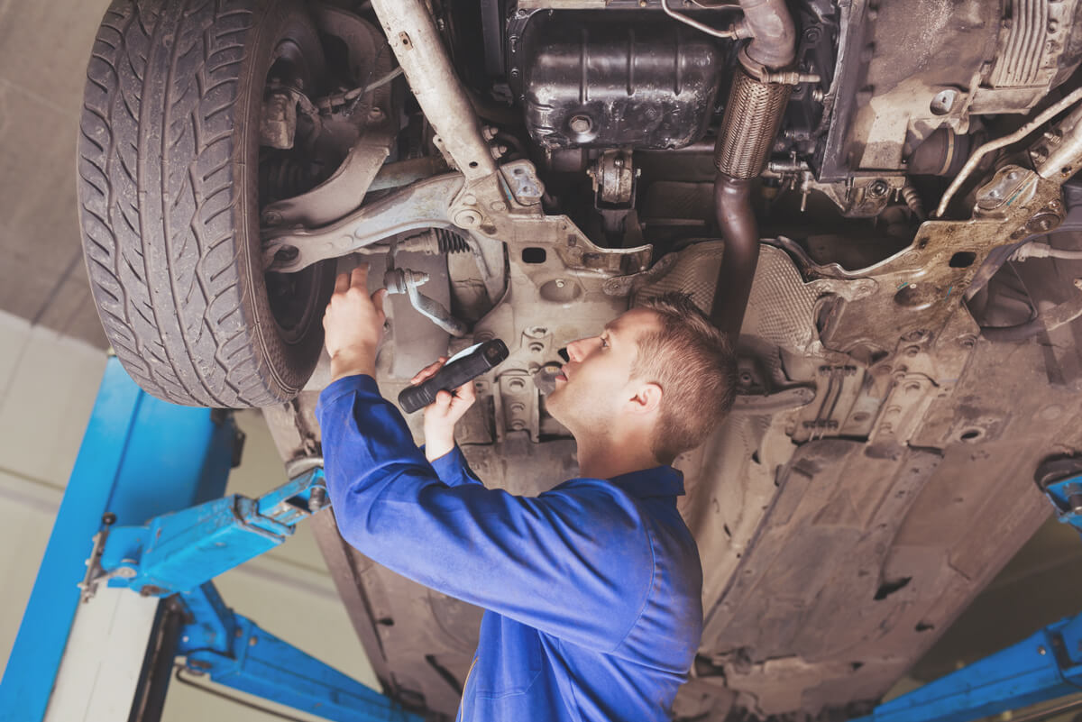 Strut &amp; Shocks Under Car Work Tire and Auto Care Blog