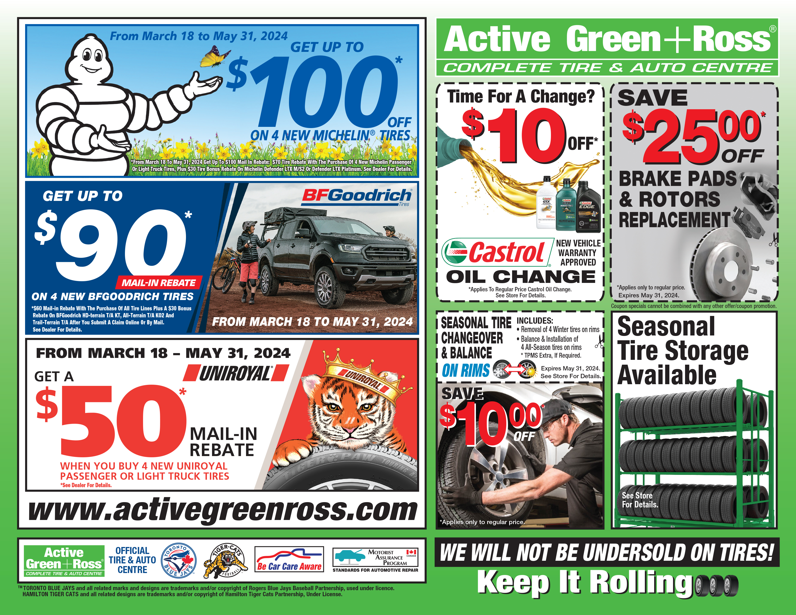 Active Green + Ross Service Offers