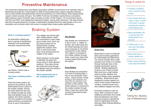 Braking System Information