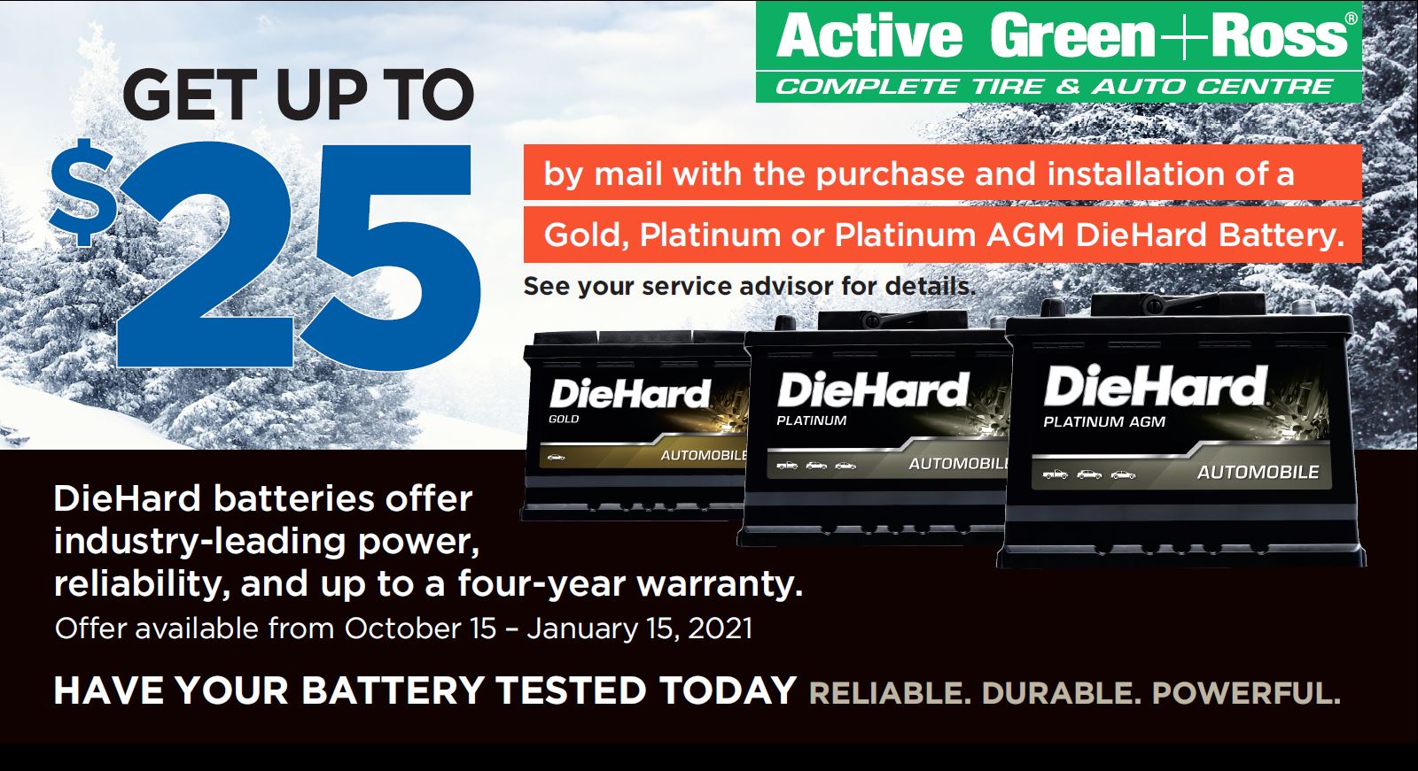 Diehard Fall 2020 Rebate