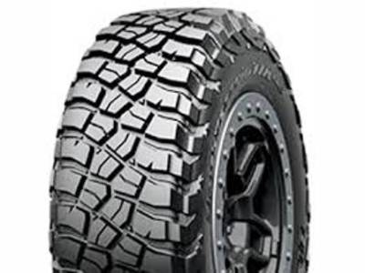 Image of a BFGoodrich 125/122Q LRE Mud-Terrain T/A KM3 RBL tire, which can be found at Active Green + Ross in Toronto, ON