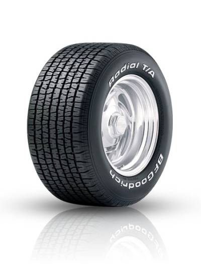 Image of a BFGoodrich Radial T/A RWL tire, which can be found at Active Green + Ross in Toronto, ON