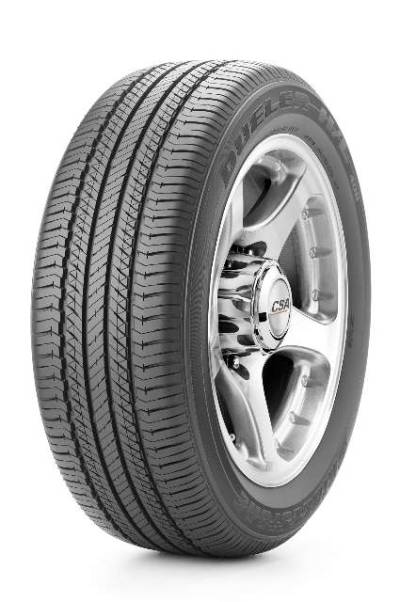 Image of a Bridgestone 110H Dueler H/L 400 XL BW tire, which can be found at Active Green + Ross in Toronto, ON