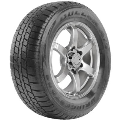 Image of a Bridgestone Dueler A/T D693 III tire, which can be found at Active Green + Ross in Toronto, ON