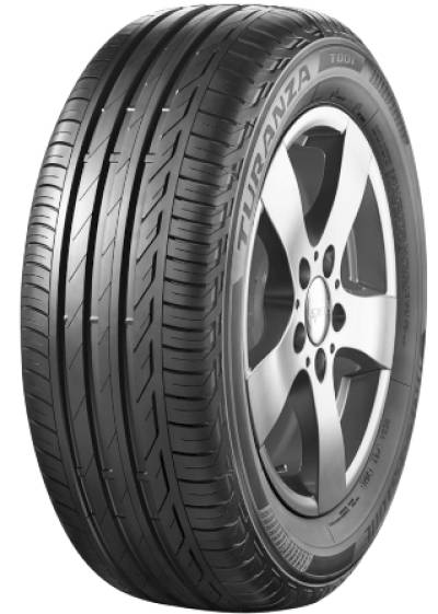 Image of a Bridgestone Turanza T001 RFT (RUNFLAT) tire, which can be found at Active Green + Ross in Toronto, ON