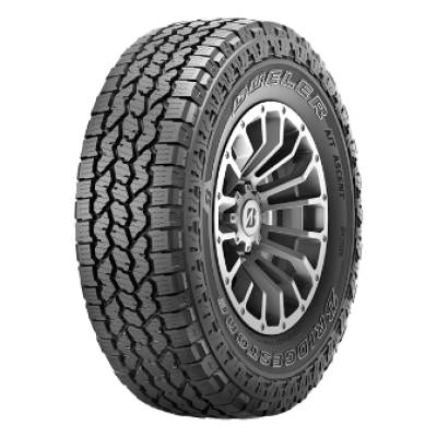 Image of a Bridgestone LRE Dueler A/T Ascent (ALL WEATHER) tire, which can be found at Active Green + Ross in Toronto, ON