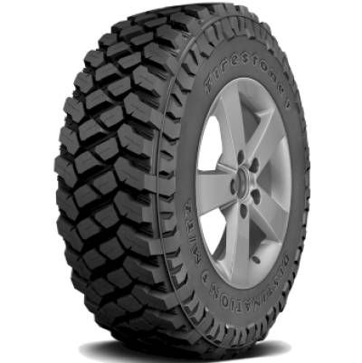 Image of a Firestone LRE Destination M/T2 tire, which can be found at Active Green + Ross in Toronto, ON