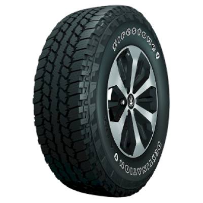 Image of a Firestone Destination A/T OWL2    ALL WEATHER tire, which can be found at Active Green + Ross in Toronto, ON