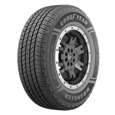 Image of a Goodyear Wrangler Workhorse Ht tire, which can be found at Active Green + Ross in Toronto, ON