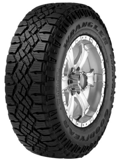 Image of a LRE Wrangler Duratrac BSL tire, which can be found at Active Green + Ross in Toronto, ON