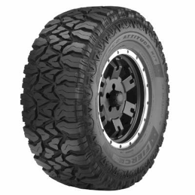 Image of a Goodyear Fierce Attitude M/T tire, which can be found at Active Green + Ross in Toronto, ON