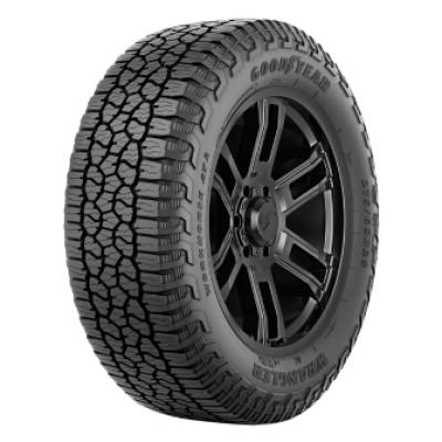 Image of a Goodyear Wrangler Workhorse AT 2 ALL WEATHER tire, which can be found at Active Green + Ross in Toronto, ON