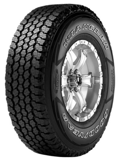 Image of a Goodyear Wrangler AT Adventure tire, which can be found at Active Green + Ross in Toronto, ON