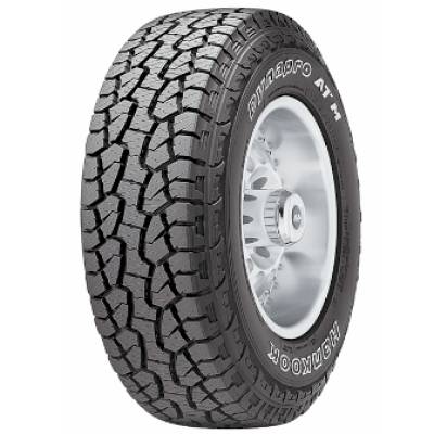 Image of a Hankook Dynapro RF10 AT-M 4S OWL tire, which can be found at Active Green + Ross in Toronto, ON