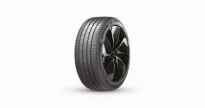 Image of a Hankook Ion Evo Suv Ik01A tire, which can be found at Active Green + Ross in Toronto, ON