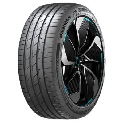 Image of a Hankook Ion Evo IK01 EV SAT tire, which can be found at Active Green + Ross in Toronto, ON