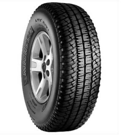 Image of a Michelin 124/121R LRE LTX A/T 2 tire, which can be found at Active Green + Ross in Toronto, ON