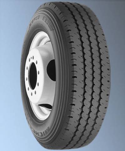Image of a Michelin 120/116Q  LRE XPS RIB BSW tire, which can be found at Active Green + Ross in Toronto, ON