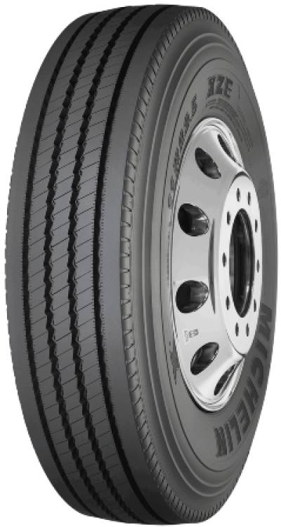 Image of a Michelin XZE LRG OTS $14.00 tire, which can be found at Active Green + Ross in Toronto, ON