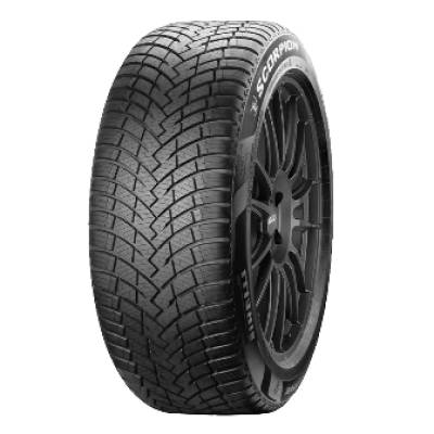 Image of a Pirelli Scorpion weatheractive A/W tire, which can be found at Active Green + Ross in Toronto, ON