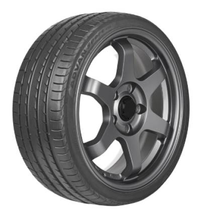 Image of a Yokohama Advan Sport  V105G tire, which can be found at Active Green + Ross in Toronto, ON
