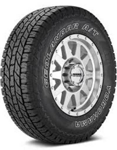 Image of a Yokohama GeolandarL A/T G015 OWL (ALL WEATHER) tire, which can be found at Active Green + Ross in Toronto, ON