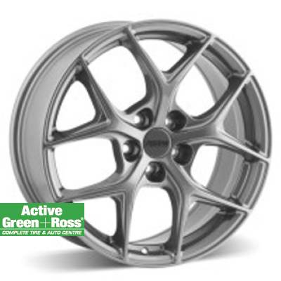 Alloy Wheel Grey Boost 18X8 5-100; 38/73.1