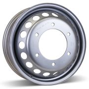 STEEL WHEEL DUALLY 16X5.5 6-205